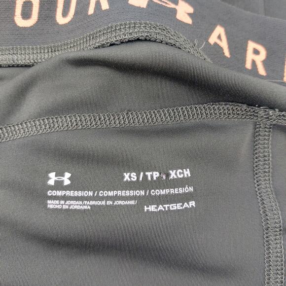 Under Armour Compression Heatgear Gray Leggings XS Athletic - Picture 3 of 8